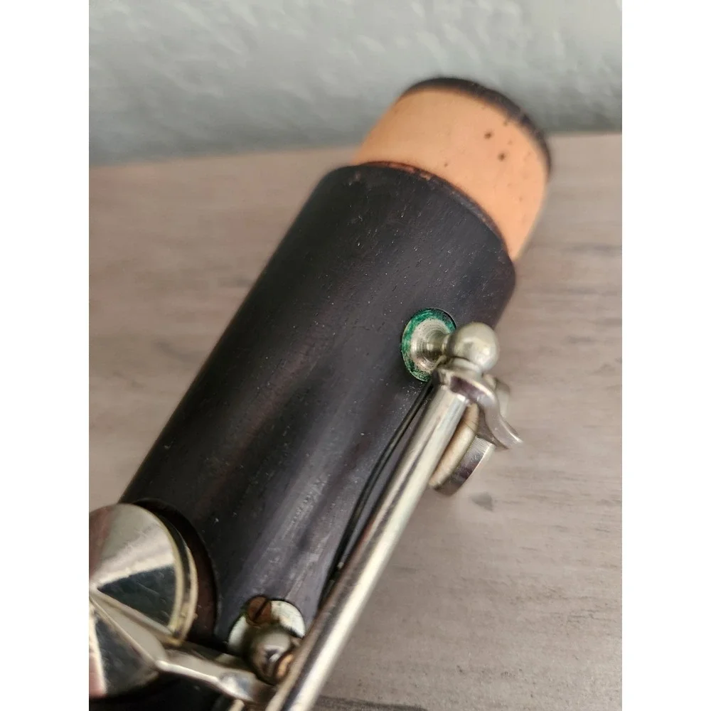 Vtg Noblet Paris Andre Chabot Black Wooden Clarinet + hard case/velvet liner